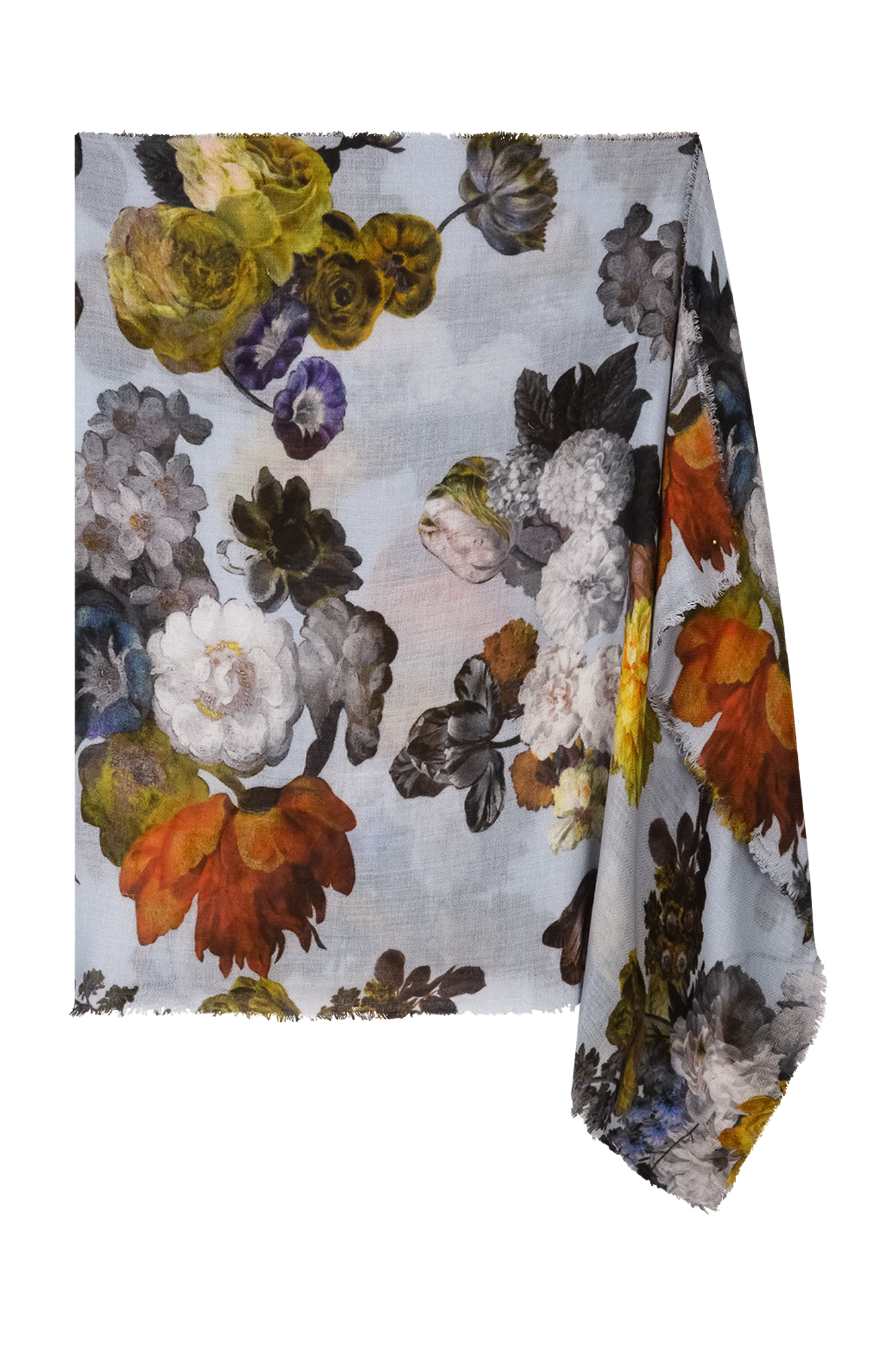 Fynne Shawl Licht Blauw Print
