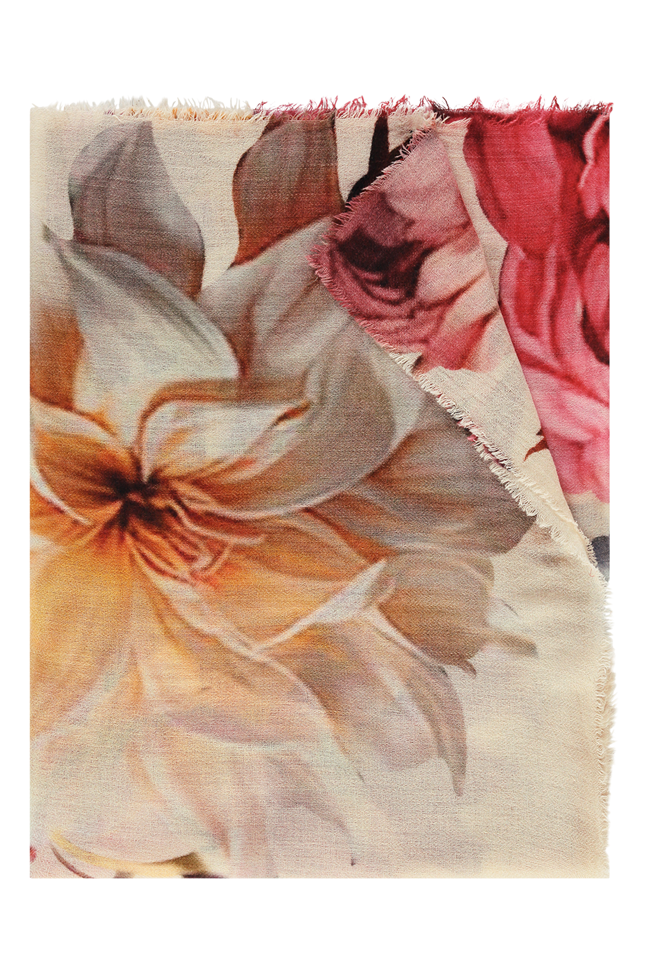 Fleurine Shawl Off-white Print