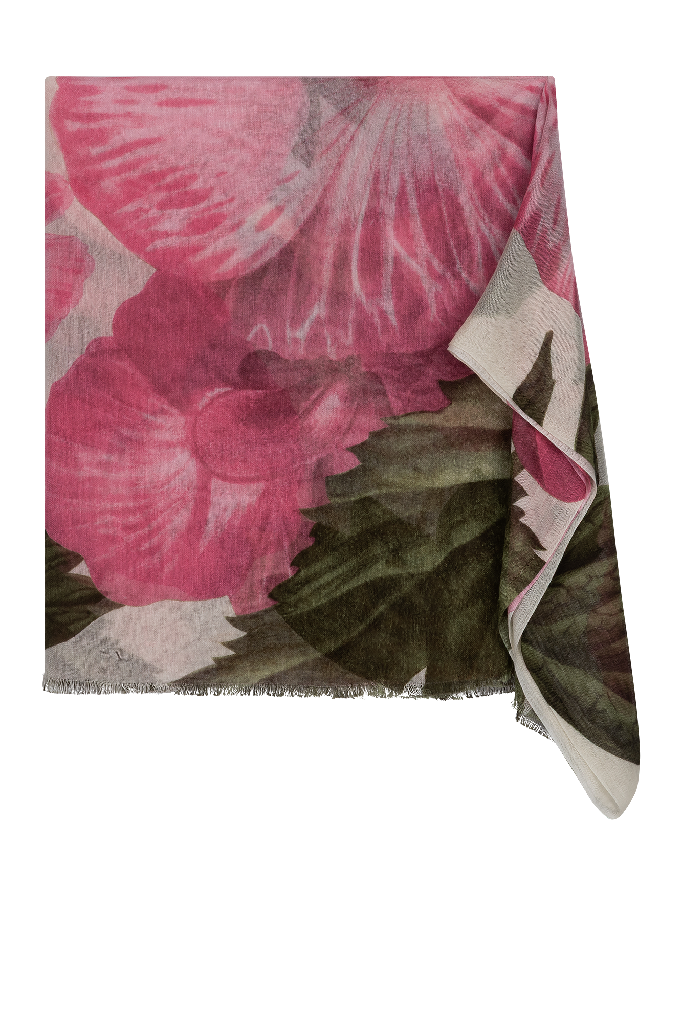 Gitte Shawl Pink Print