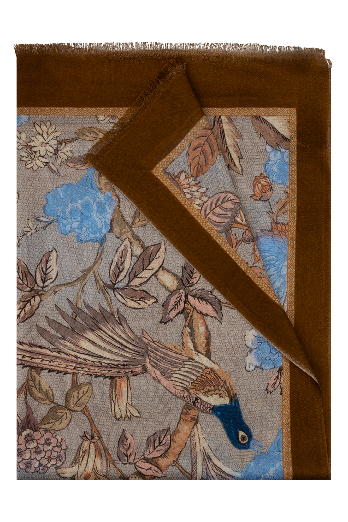 Gila Shawl Blue Print