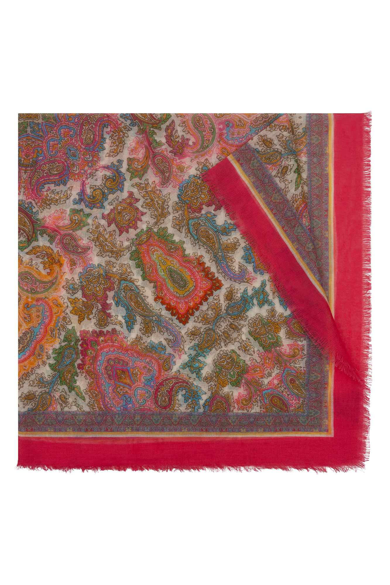 Geline Châle Imprimé Rose