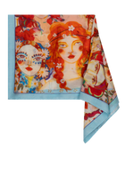 Grace Châle Imprimé Off-white