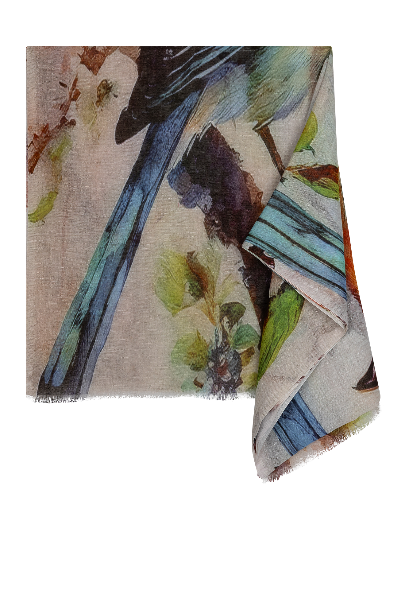 Giada Shawl Blue Print