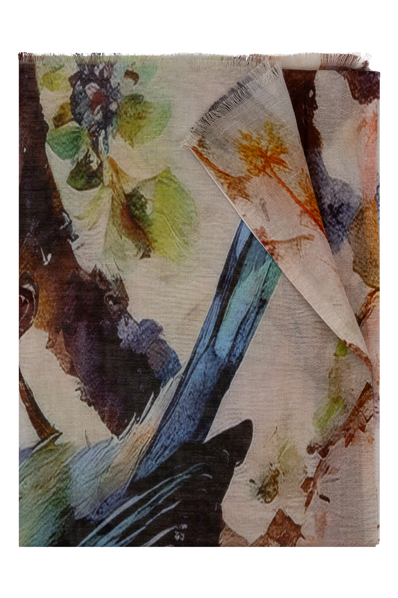 Giada Shawl Blue Print