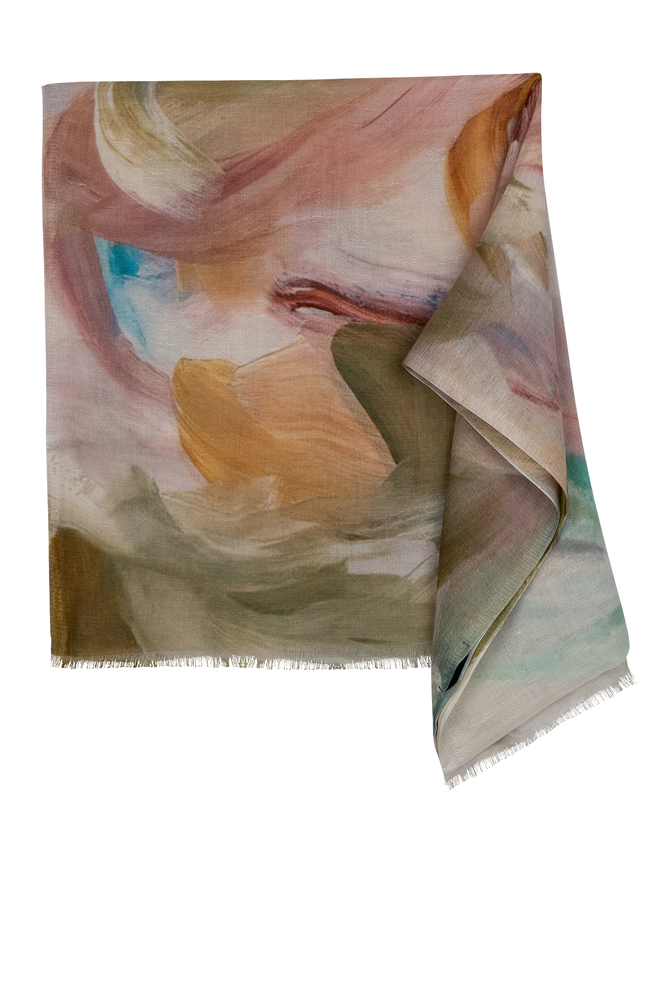 Ginia Shawl Roze Print