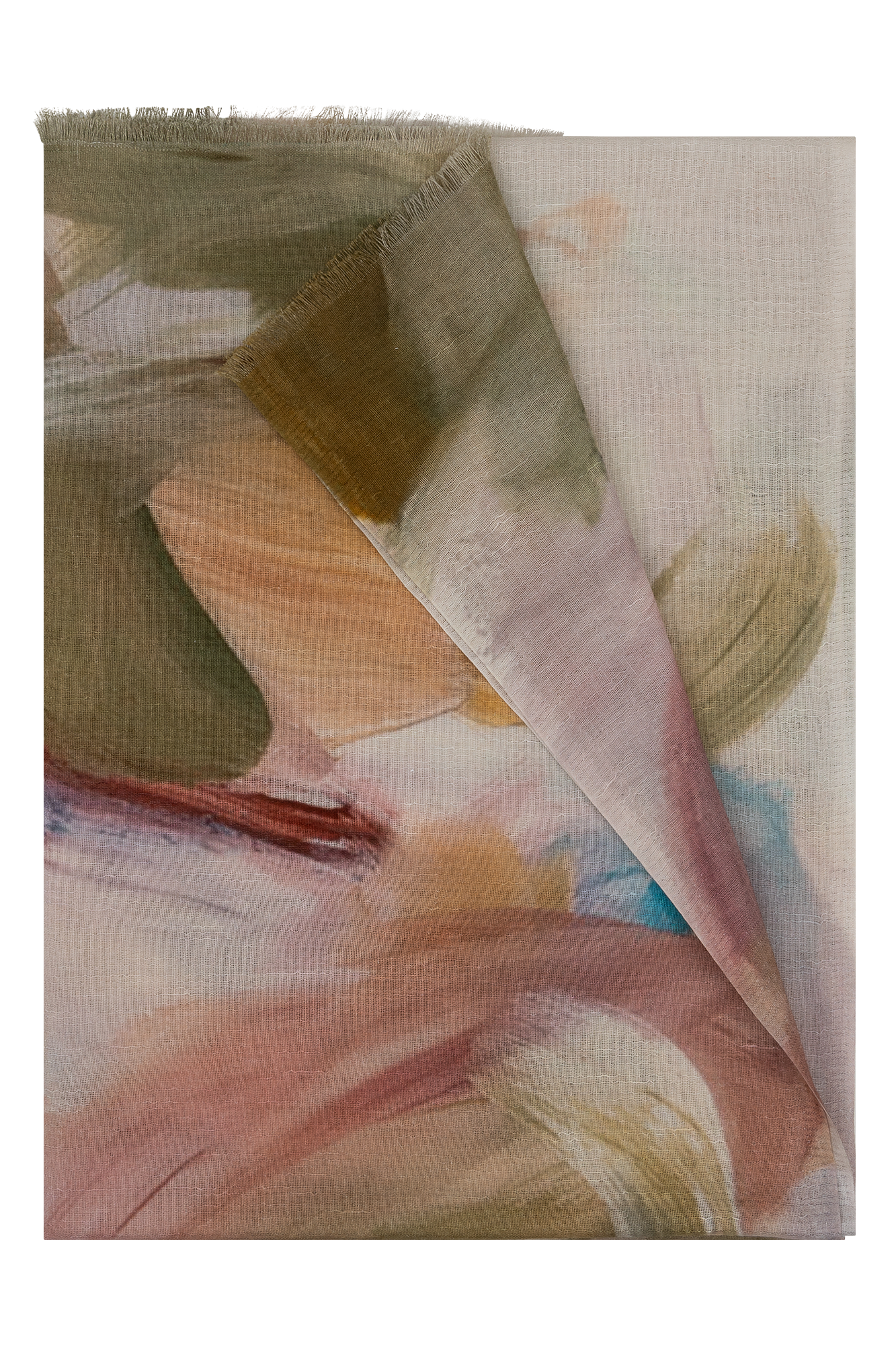 Ginia Shawl Roze Print