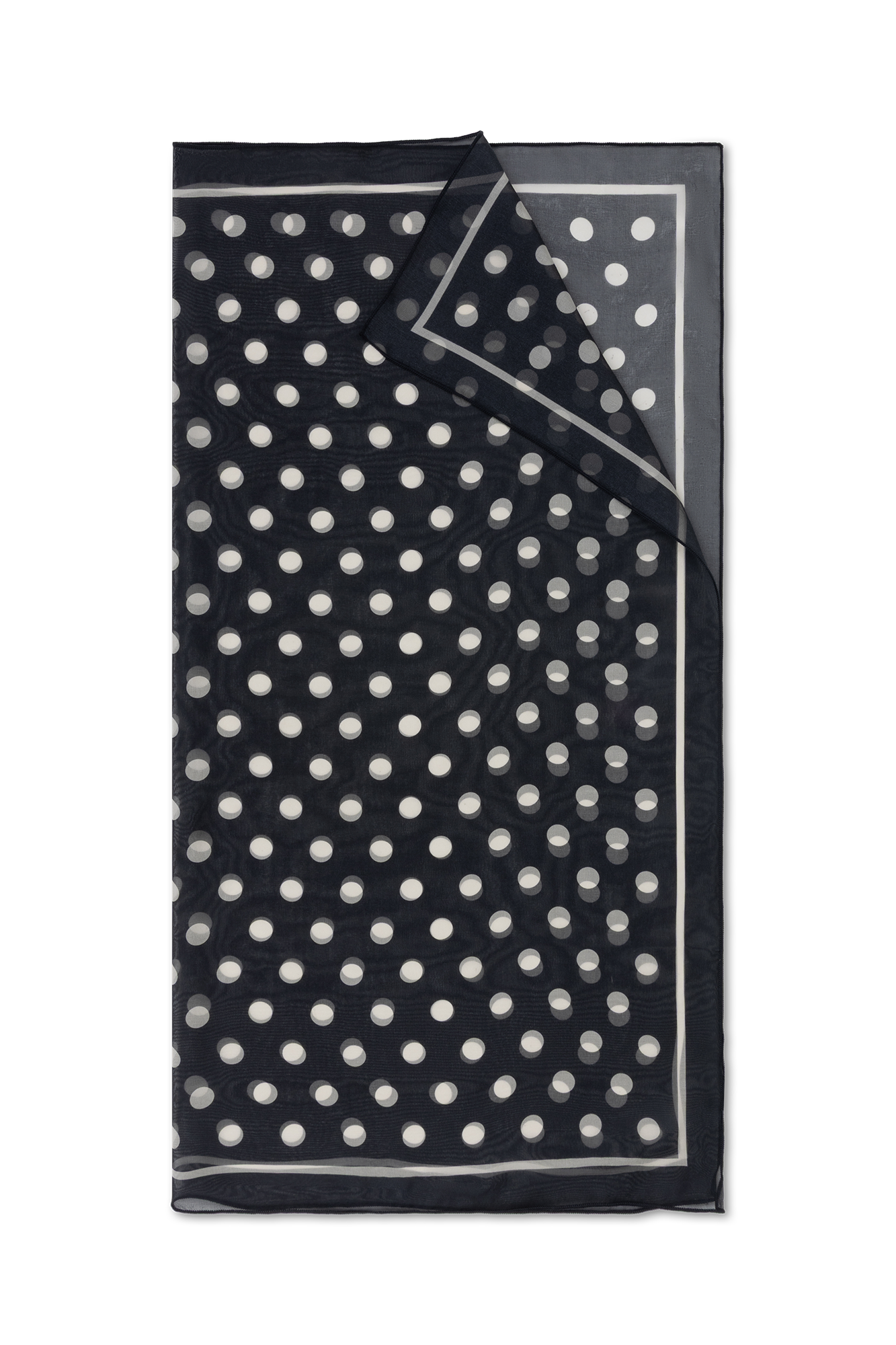 Hilde Shawl Marine-navy Print