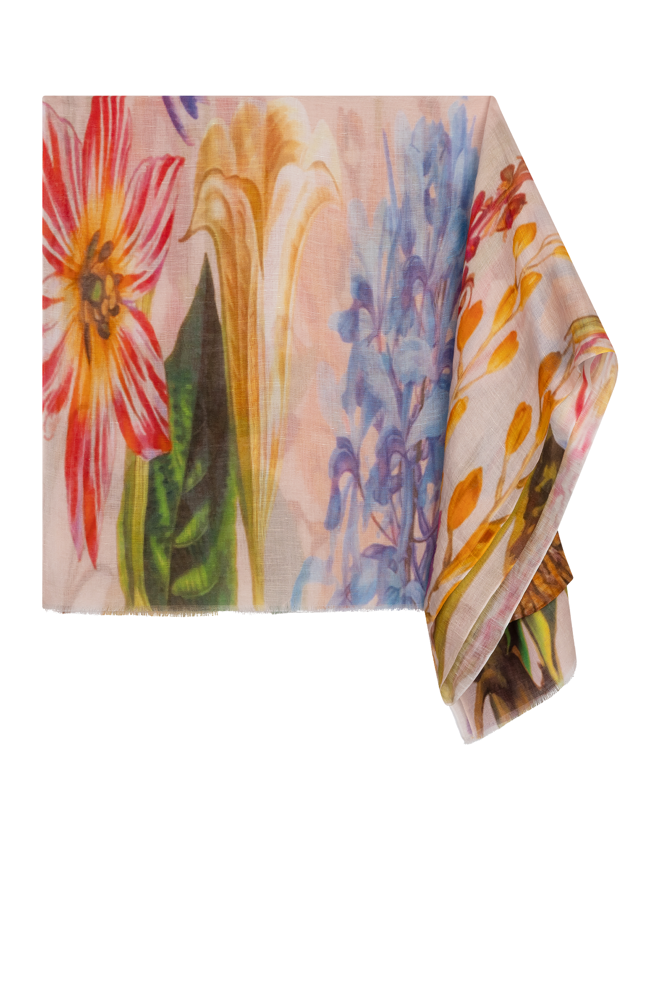 Holly Châle Impression Rose Clair