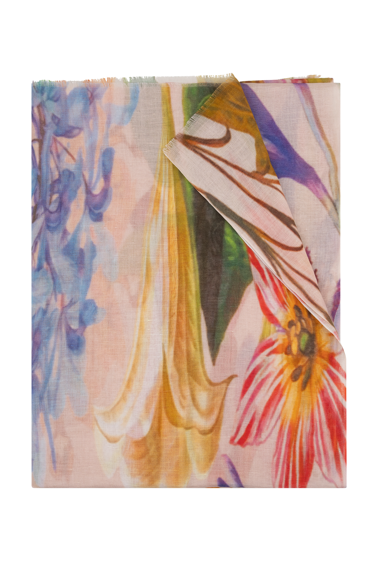 Holly Châle Impression Rose Clair