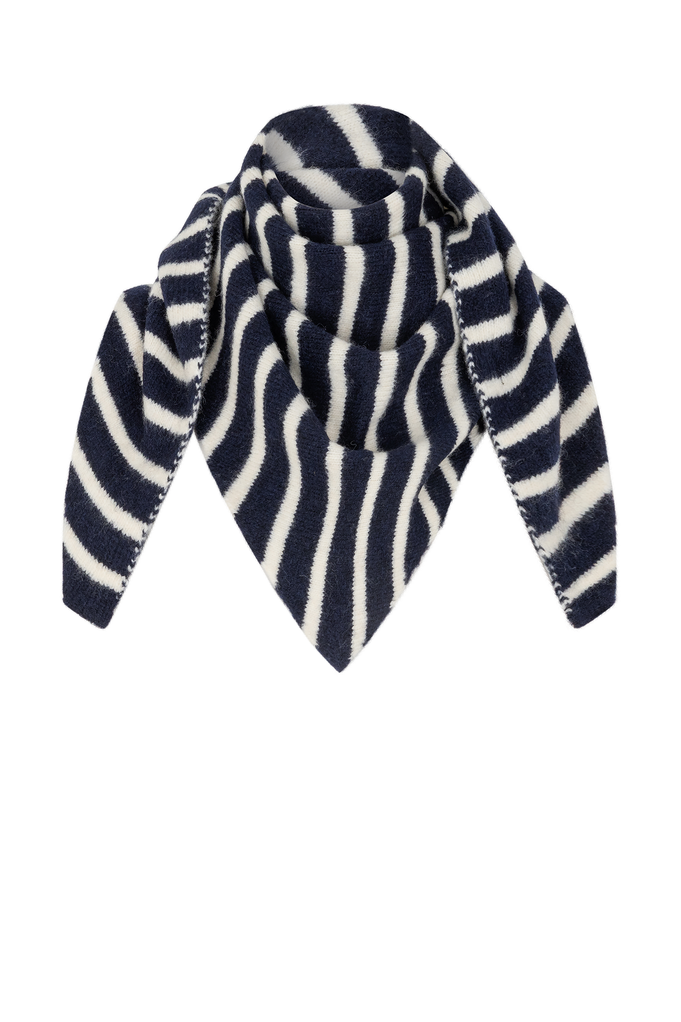 Boukje Shawl Marine-navy Print