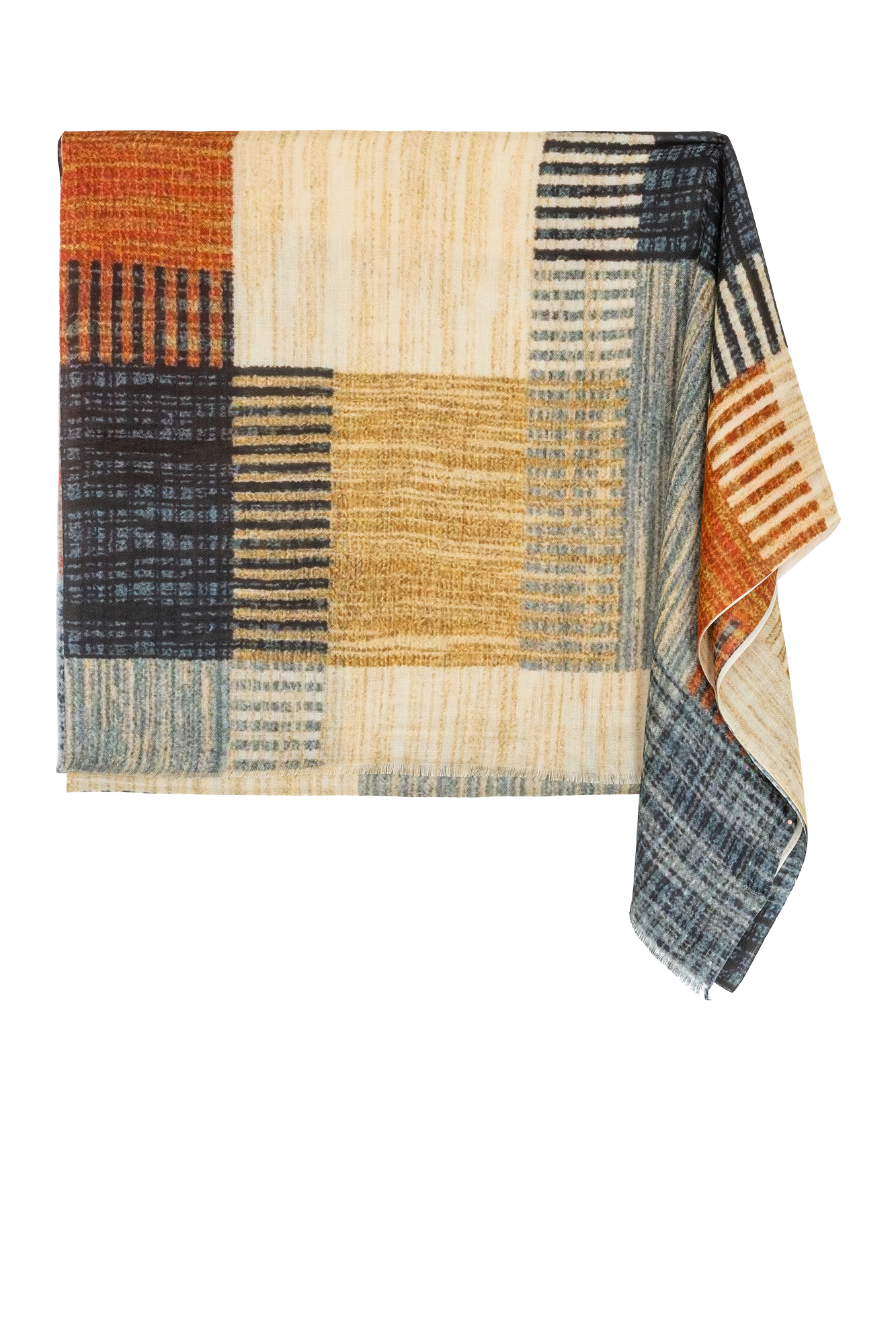 Hilde Shawl Imprimé Bleu