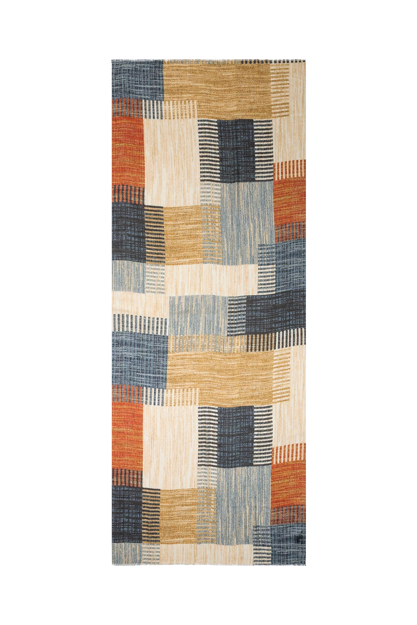 Hilde Shawl Imprimé Bleu