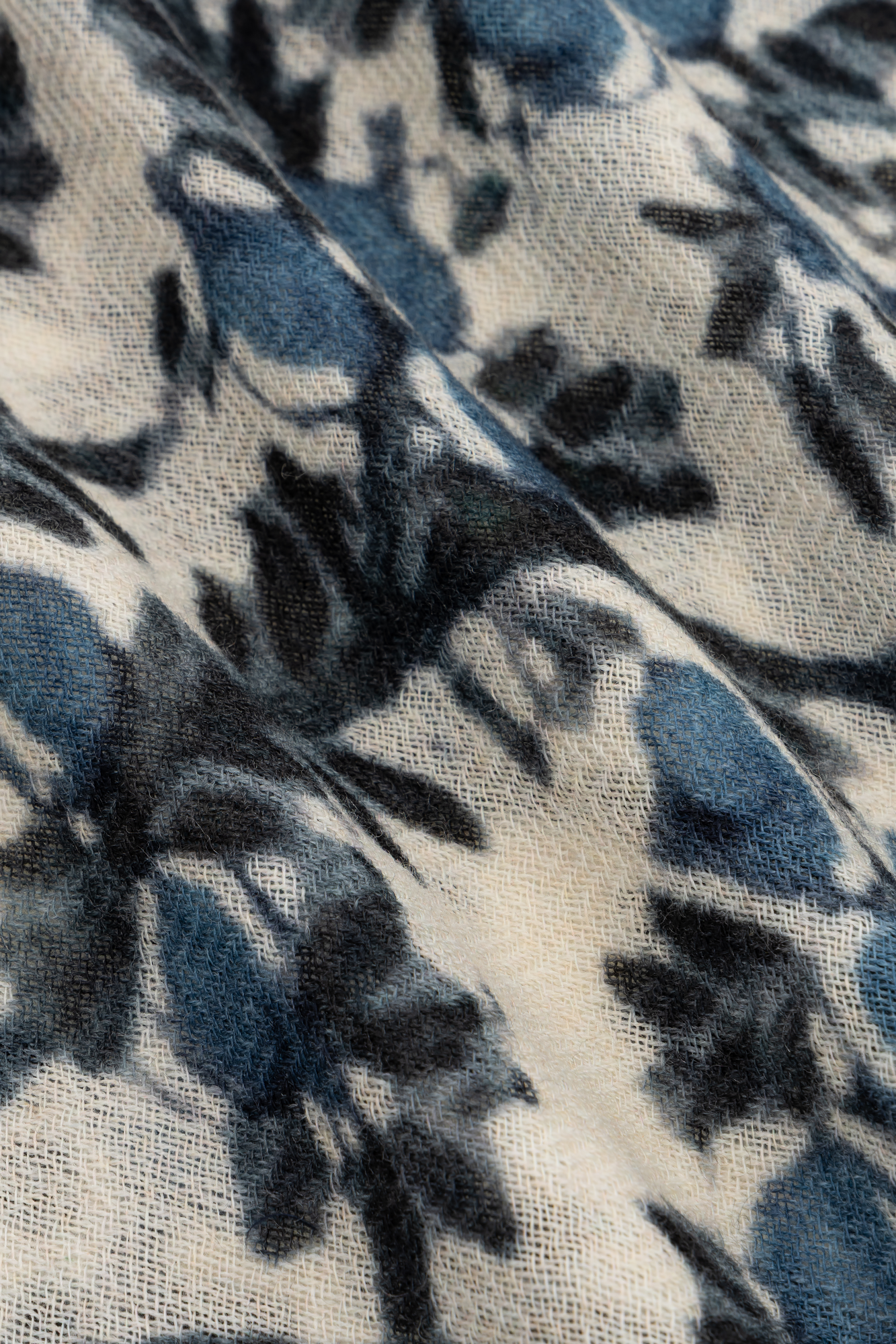 Hiva Shawl Imprimé Bleu