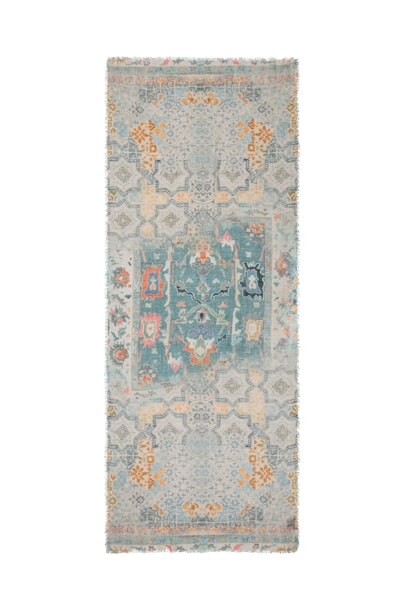 Hilana Shawl Bleu Imprimé