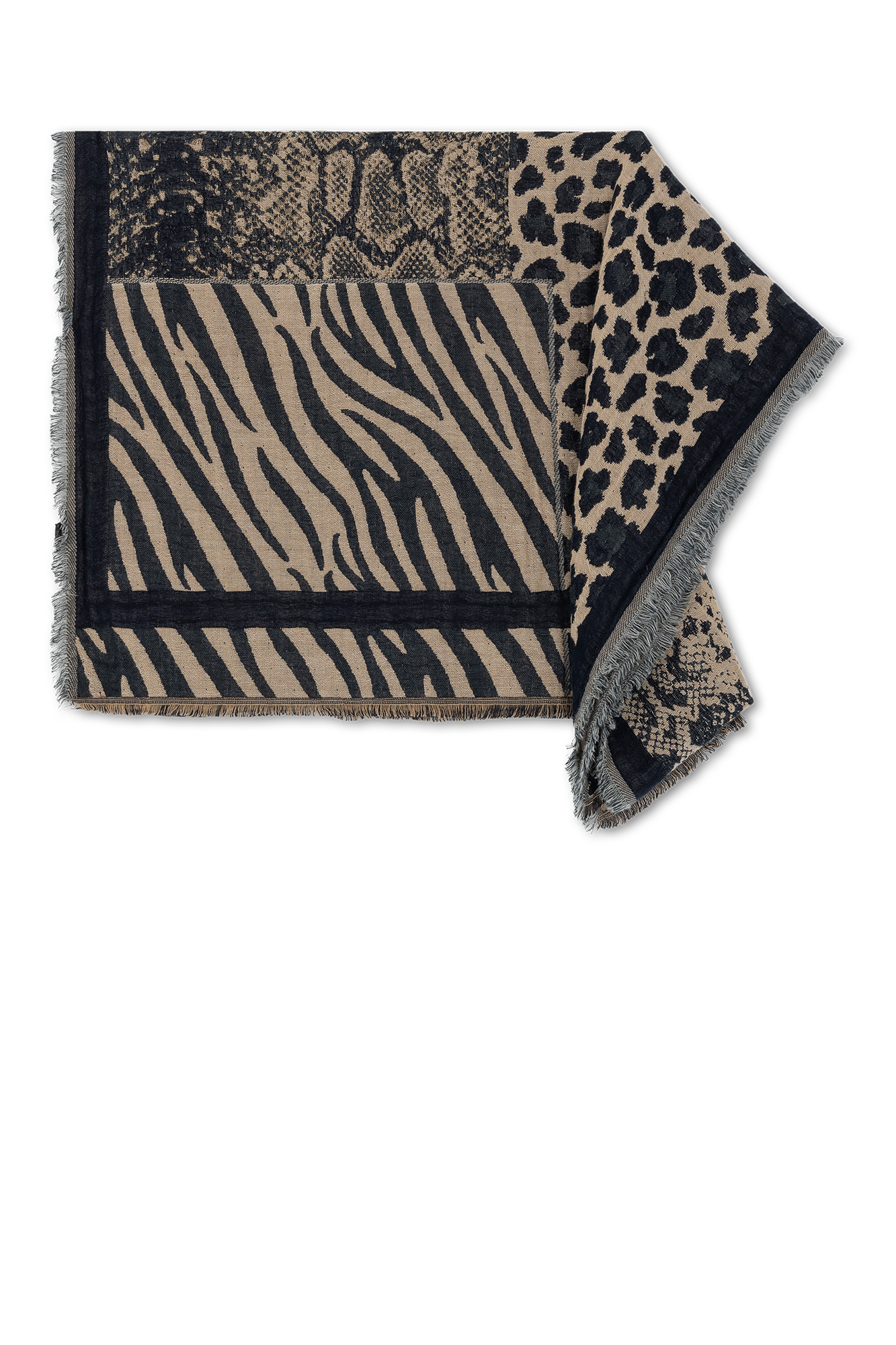 Hella Shawl Zand Print