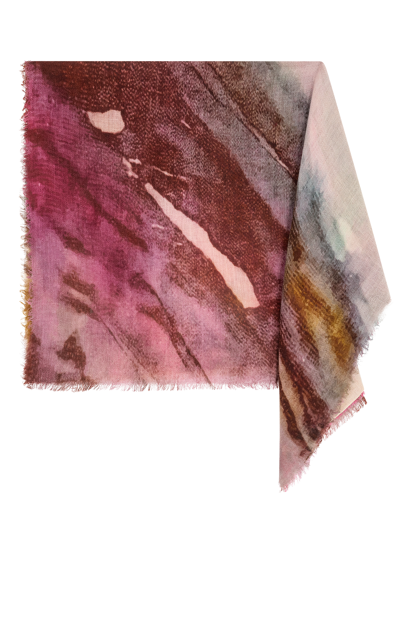 Helena Shawl Pink Print