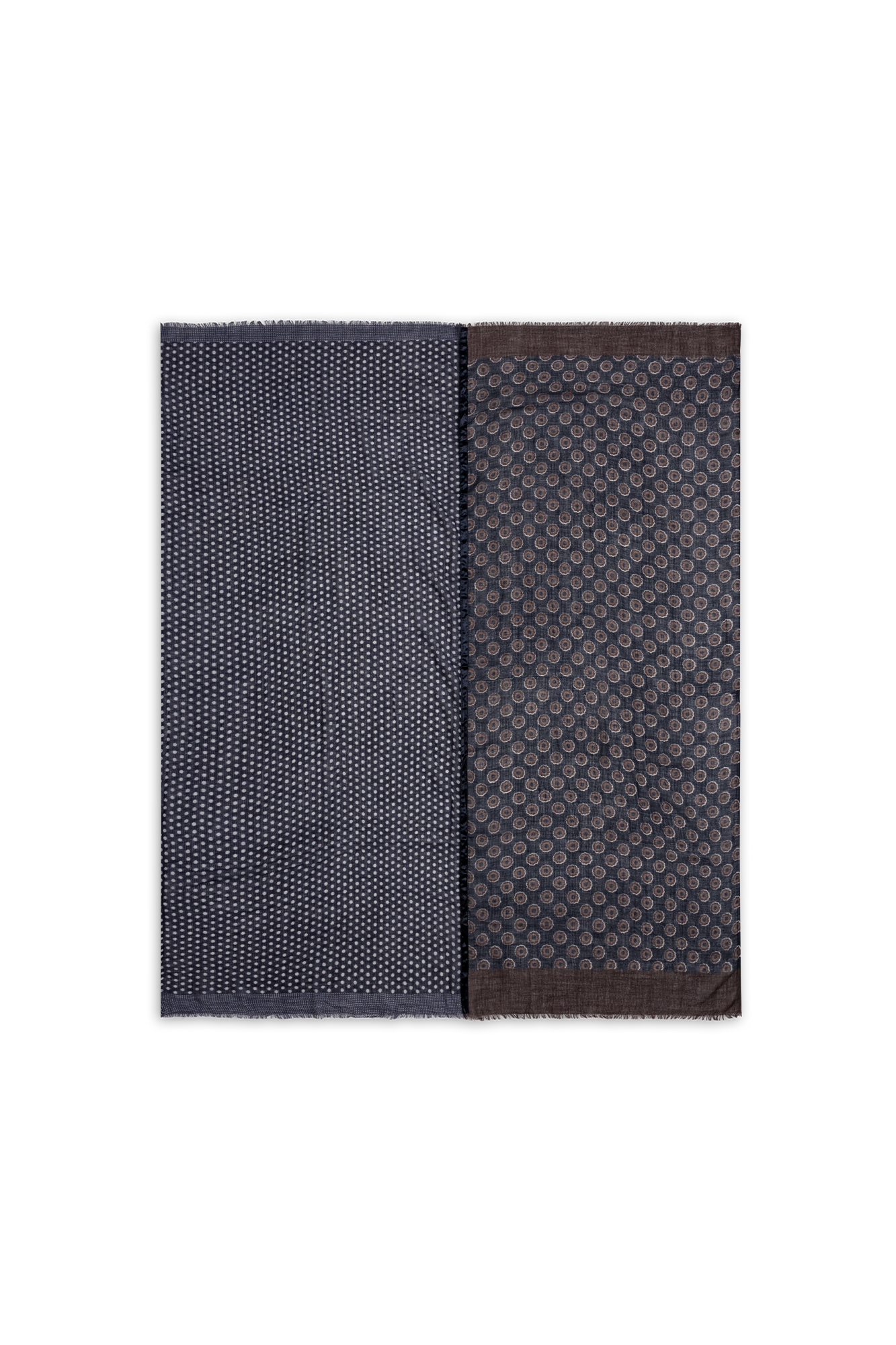 2-vlakken Shawl Bruin