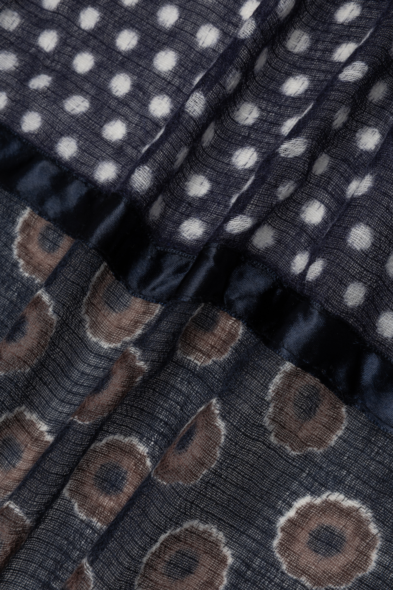 2-vlakken Shawl Bruin