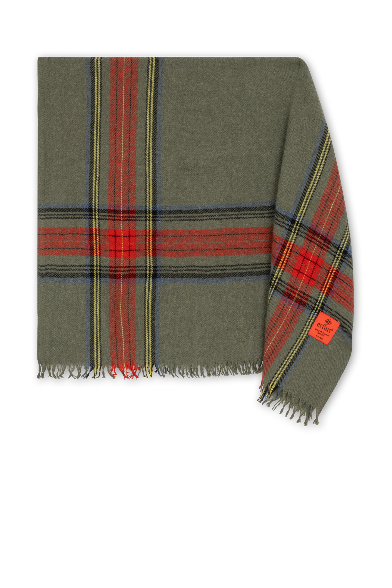 Rechthoekige Shawl Olijf