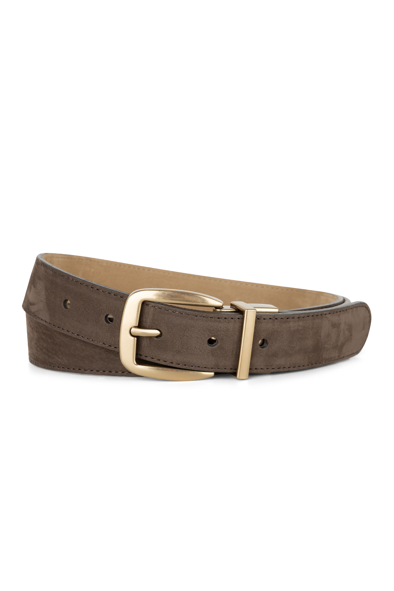Reversible Ceinture Suède Marron