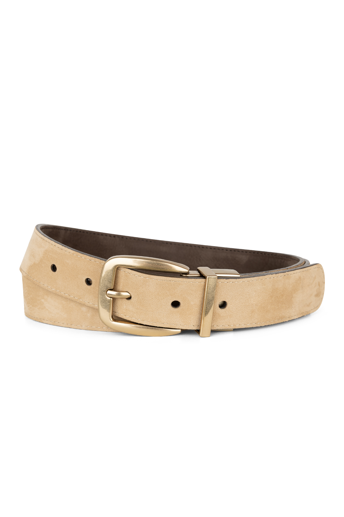 Reversible Ceinture Suède Marron