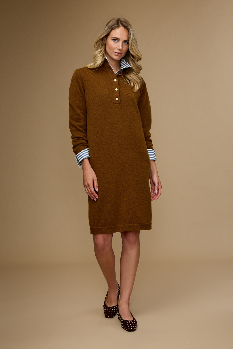 Mijntje Jurk Cognac