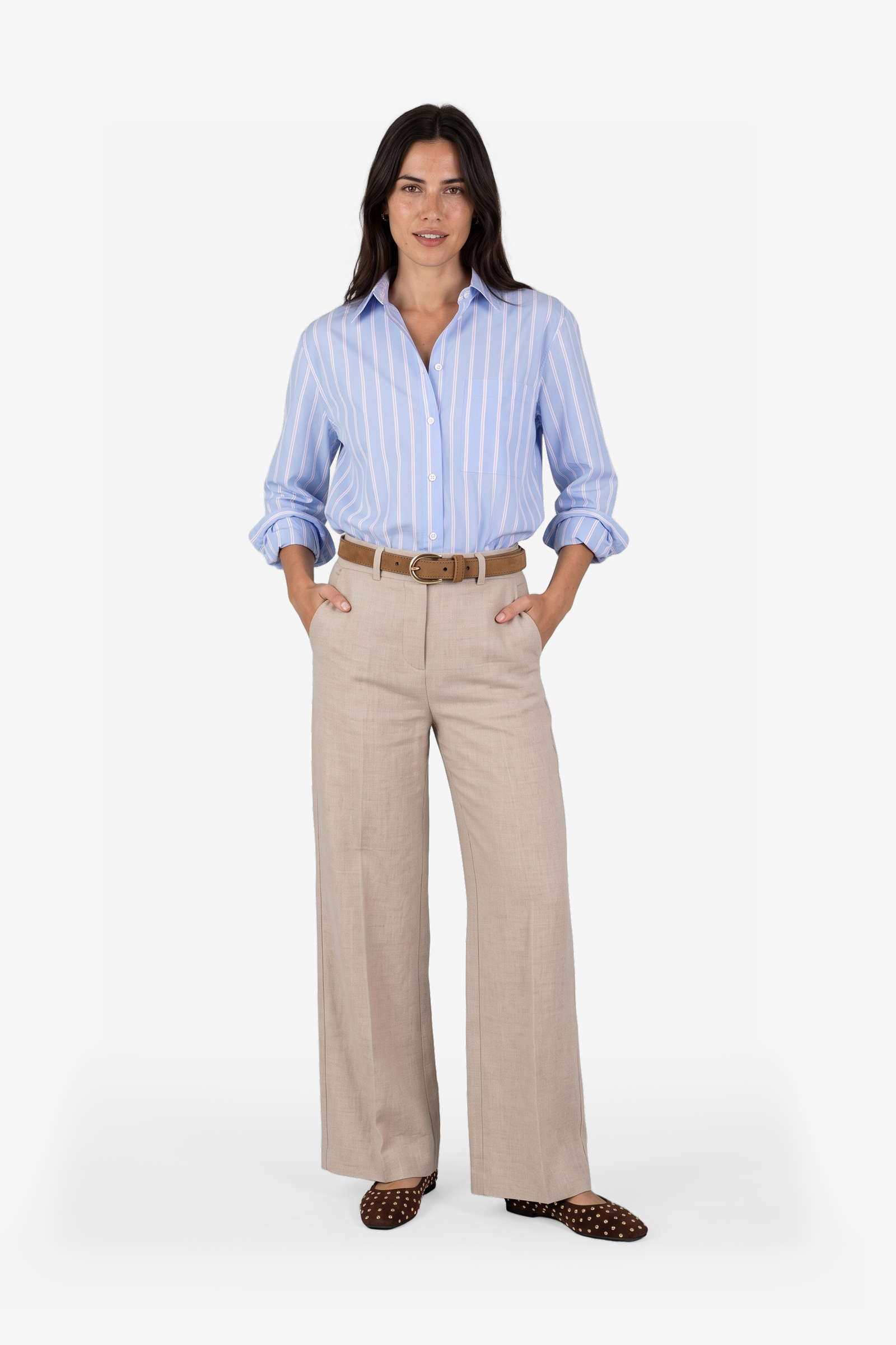 Leon Blouse Licht Blauw