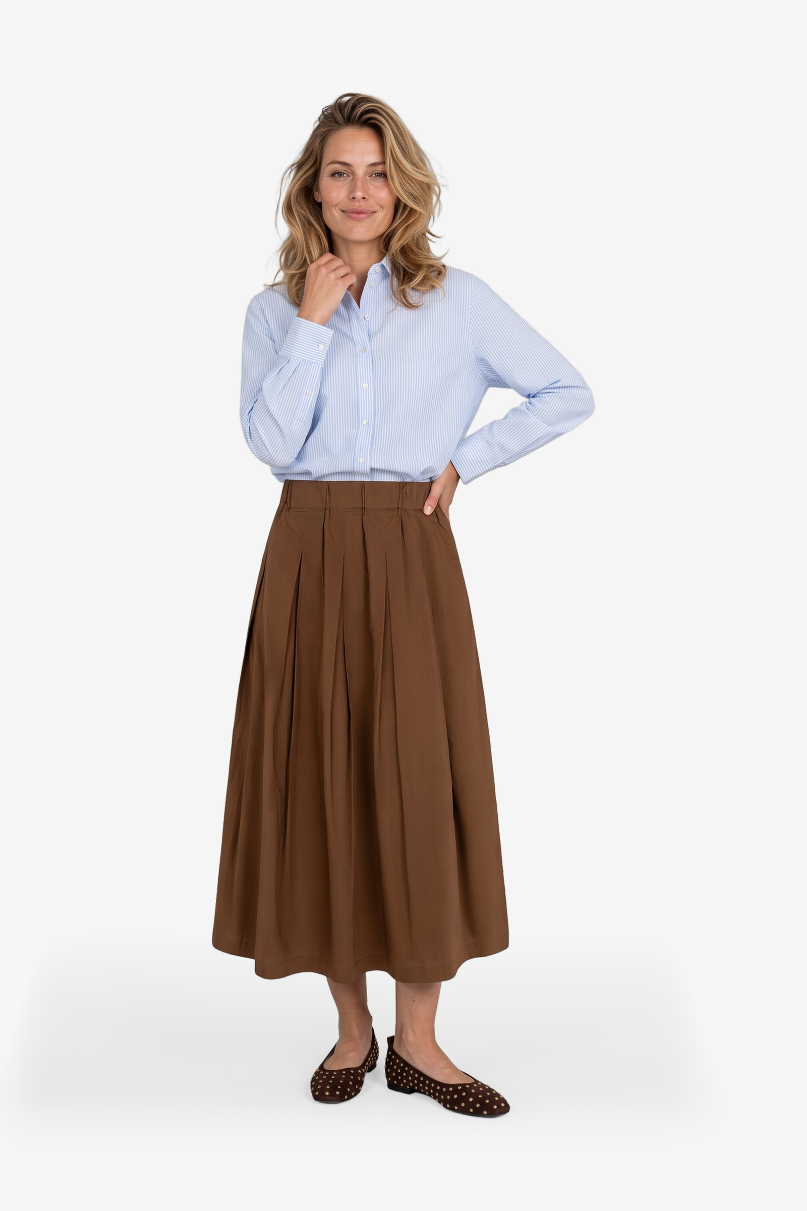 Noralie Blouse Blauw Streep