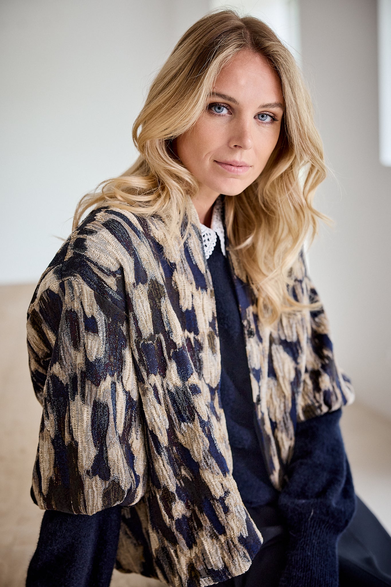 Rubie Jacket Blue Print