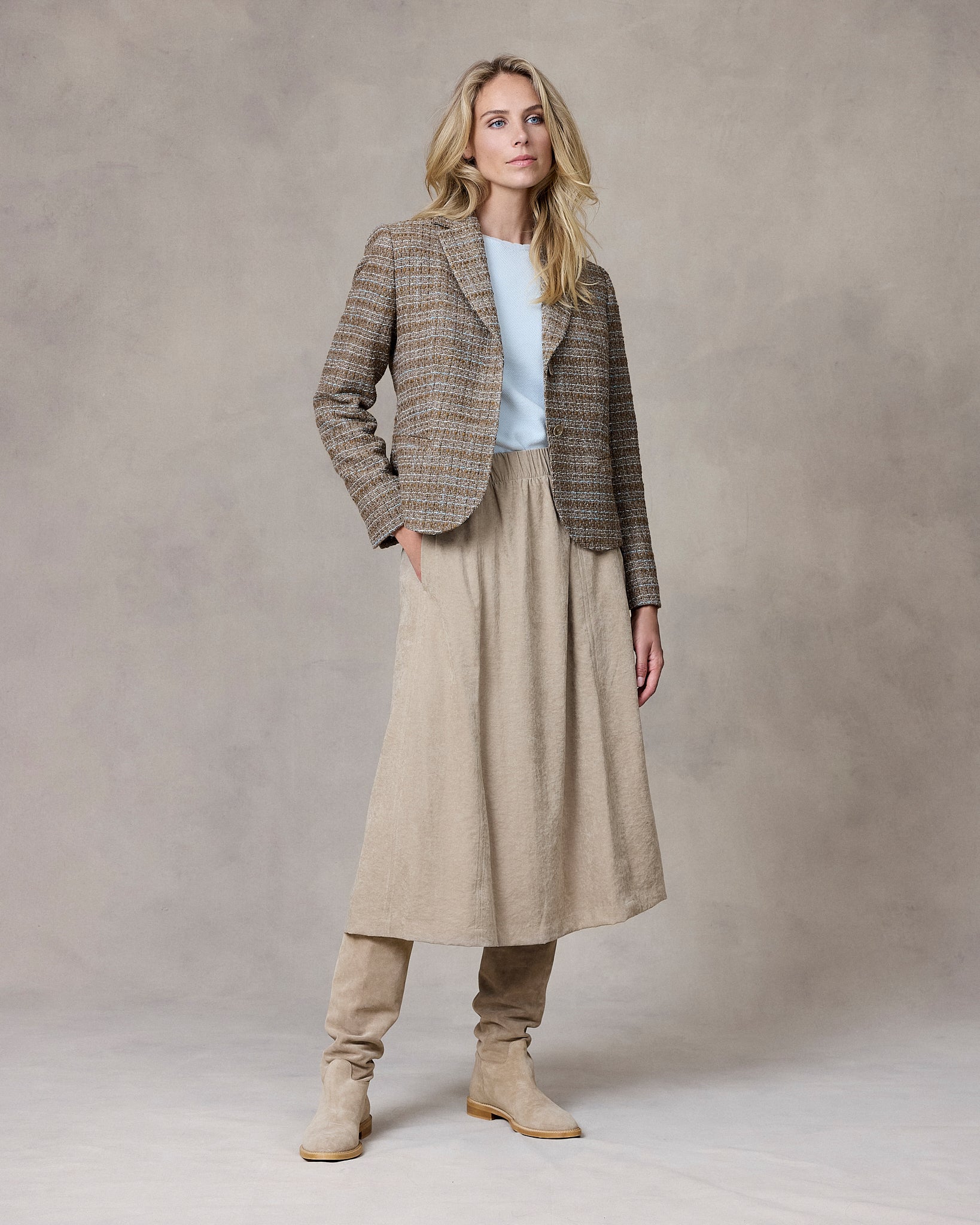 Gella Blazer Bruin Print