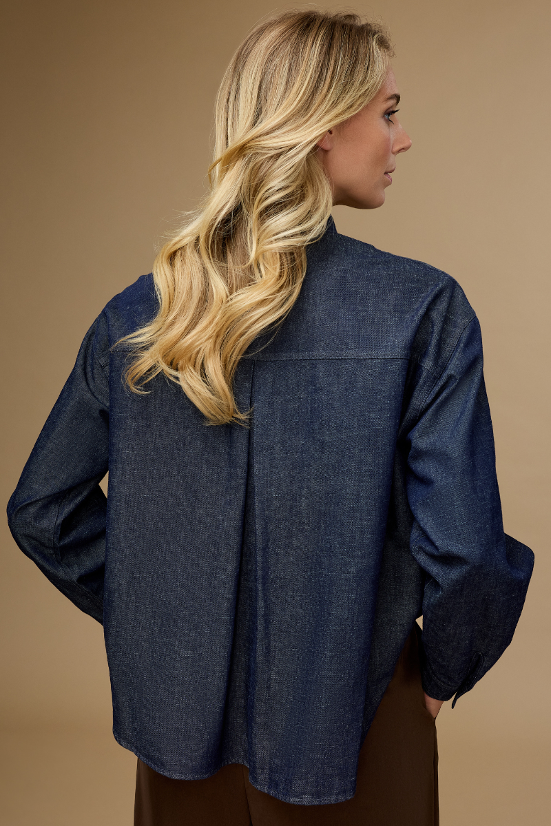 Plum Blouse Bleu Délavé