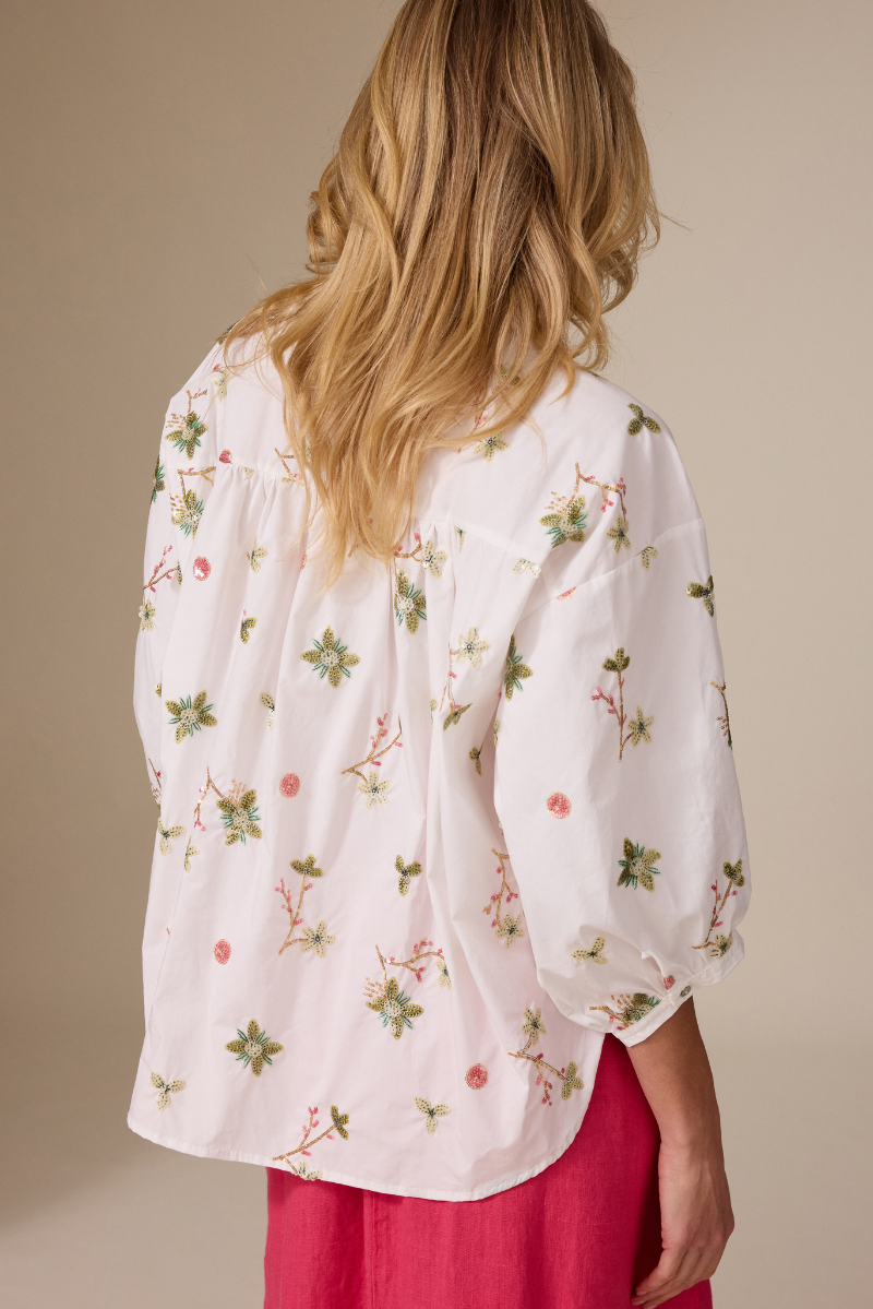 Luna Blouse Imprimé Off-white