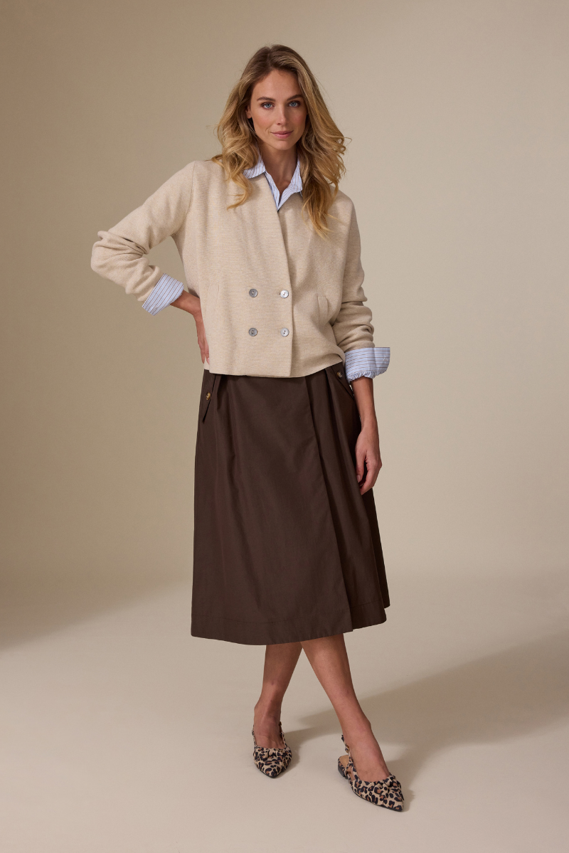 Nela Skirt Dark Brown