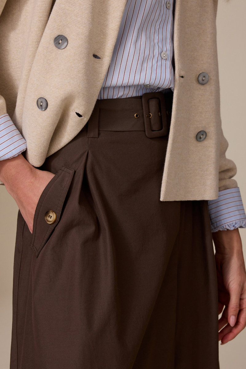 Nela Skirt Dark Brown