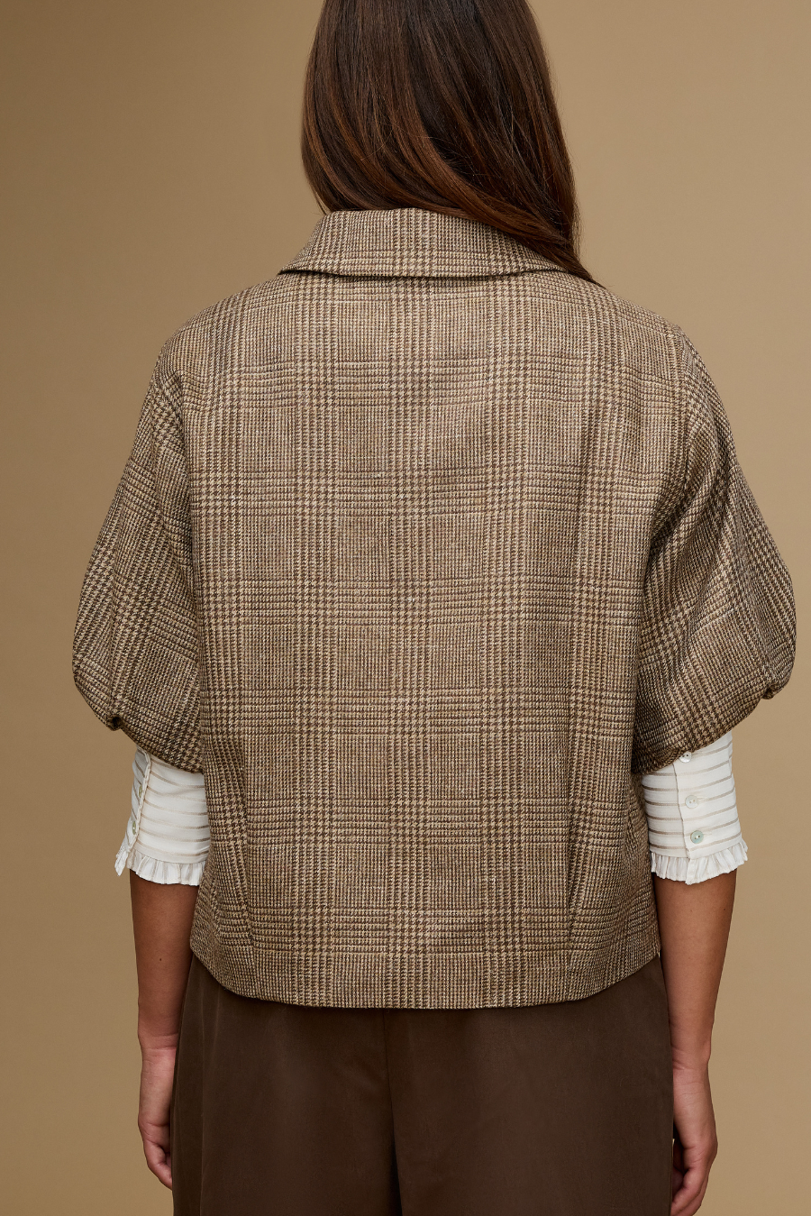 Tjitske Jacket Brown Print