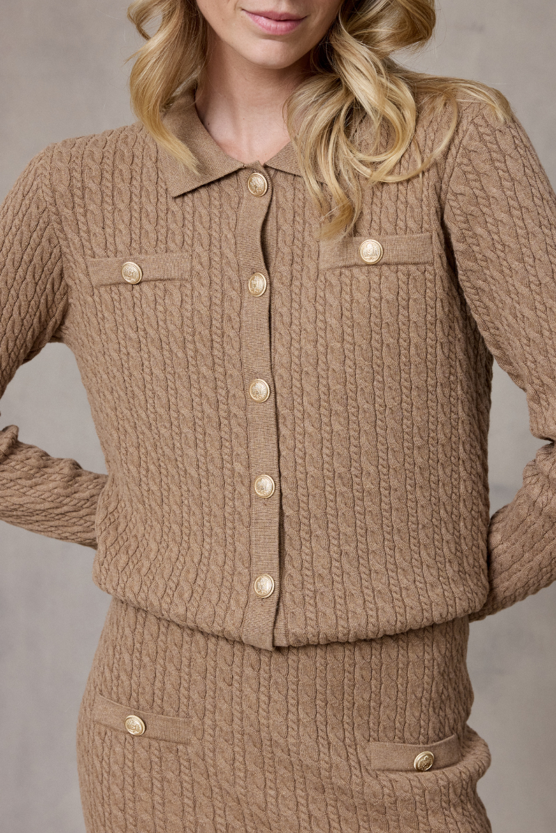 Kristien Cardigan Camel
