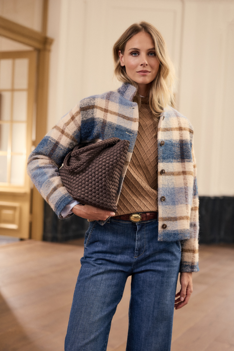 Theresa Jasje Light Blue Check