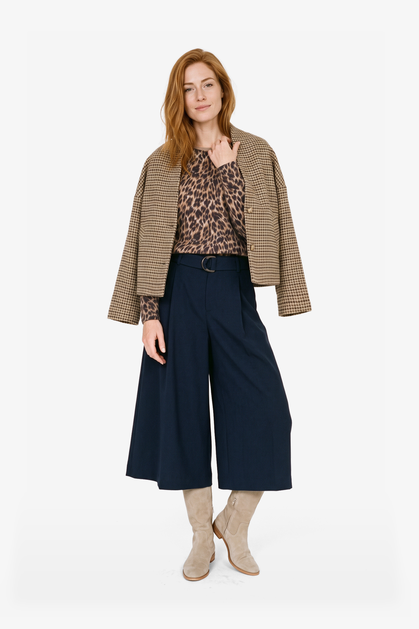 Manoa Pullover Marine-navy Print