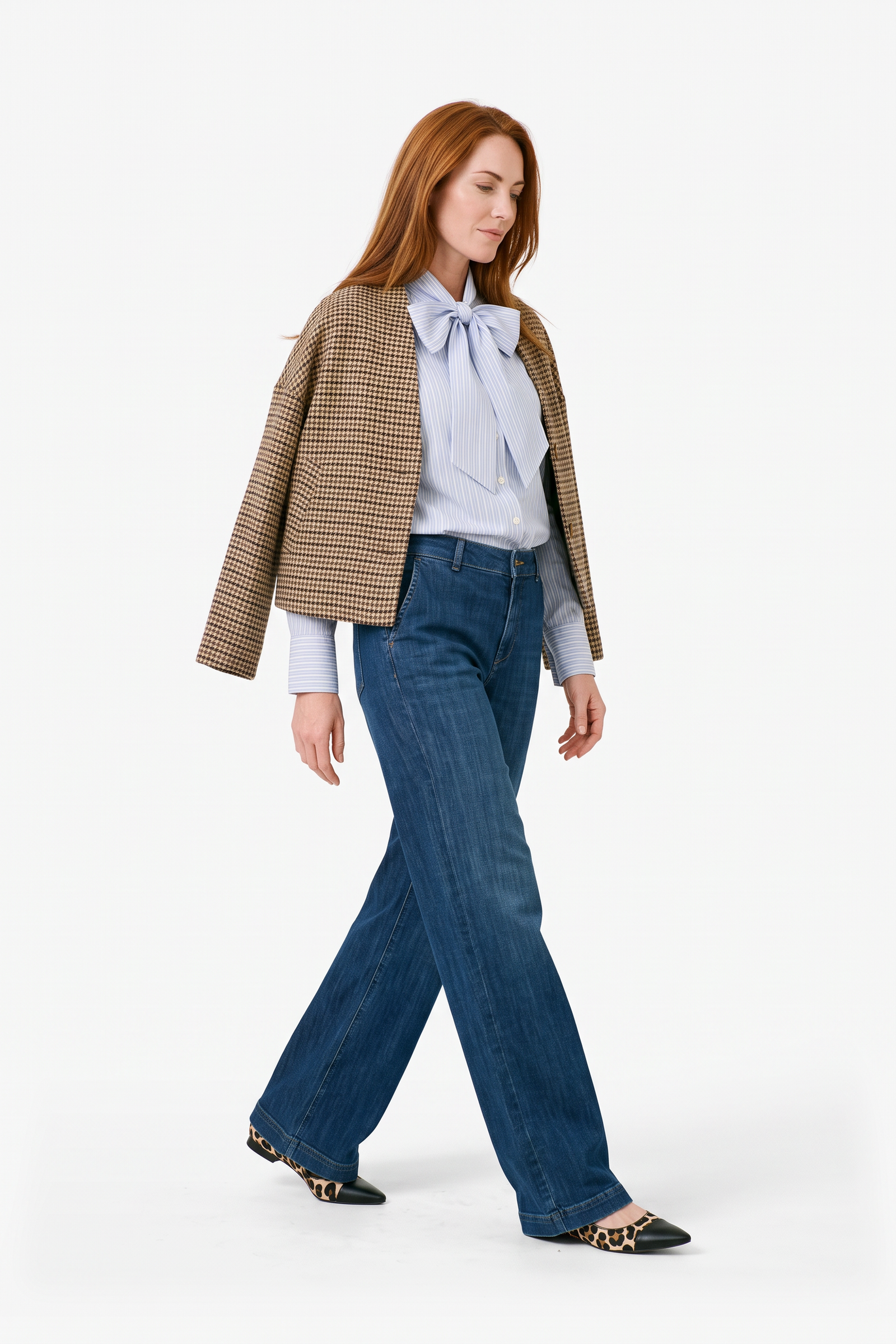 Lily Blouse Blue Stripe